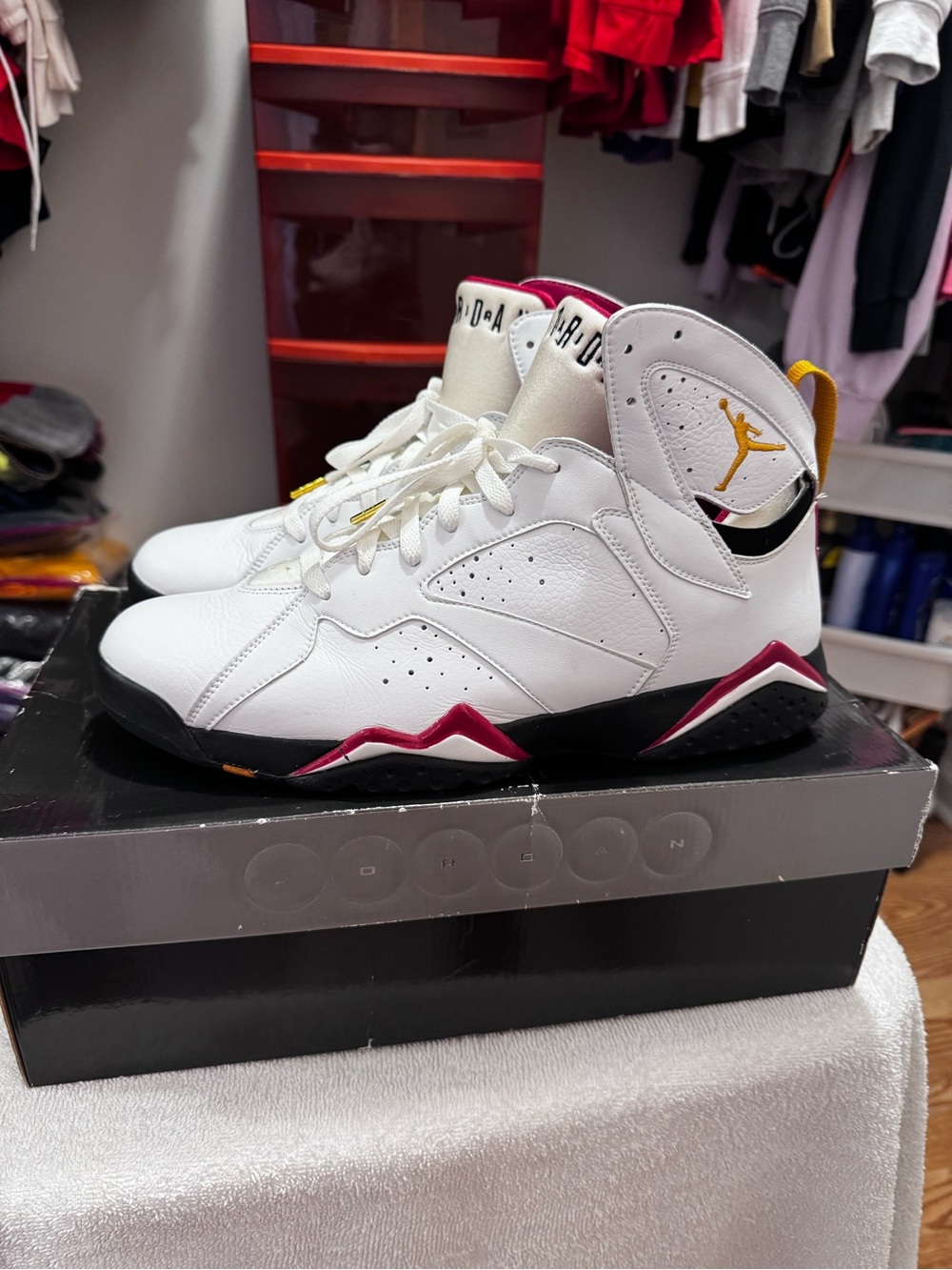 AIR JORDAN 7 RETRO 'CARDINAL' 2006 Sz 12